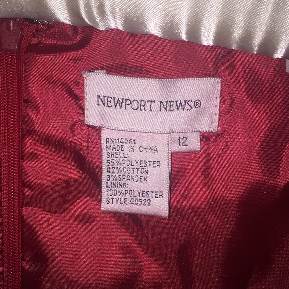 Red Newport News Vintage Style Dress - Picture 4 of 7